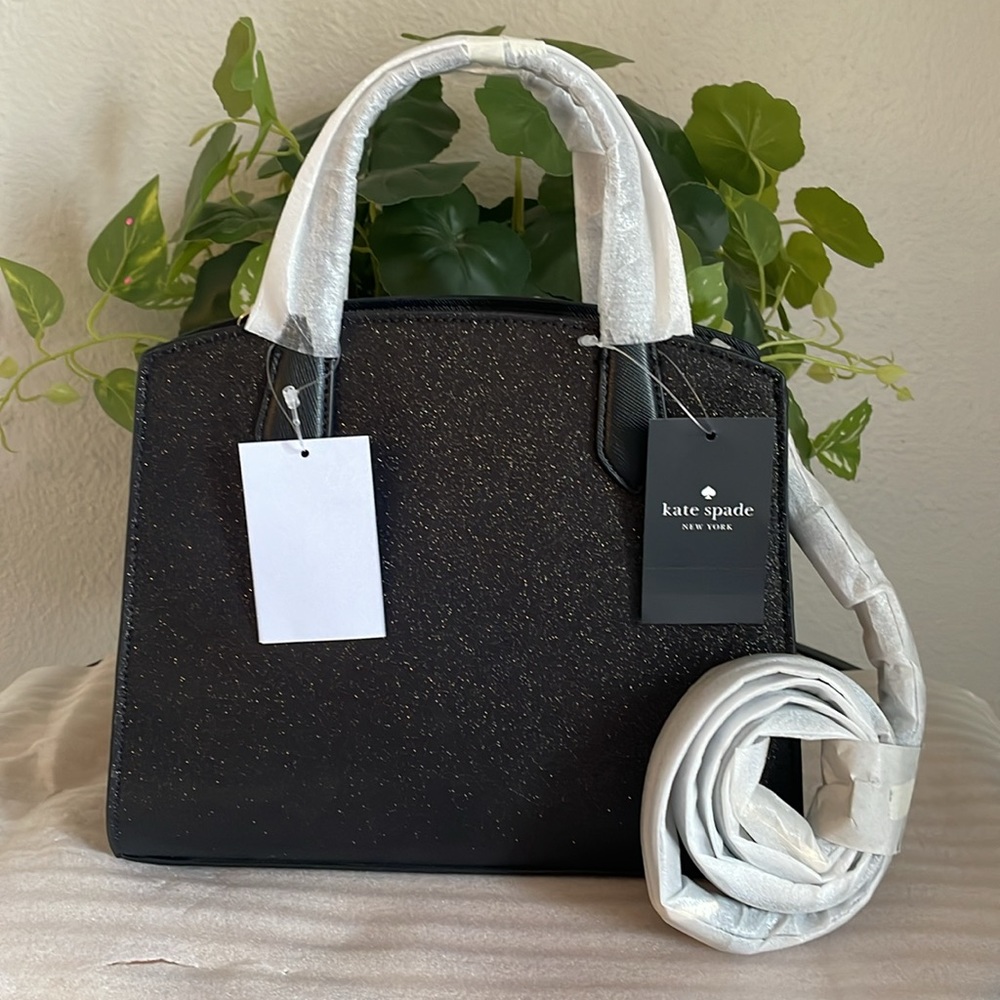 NEW, GLITTER TINSEL SATCHEL BAG - Picture 11 of 15